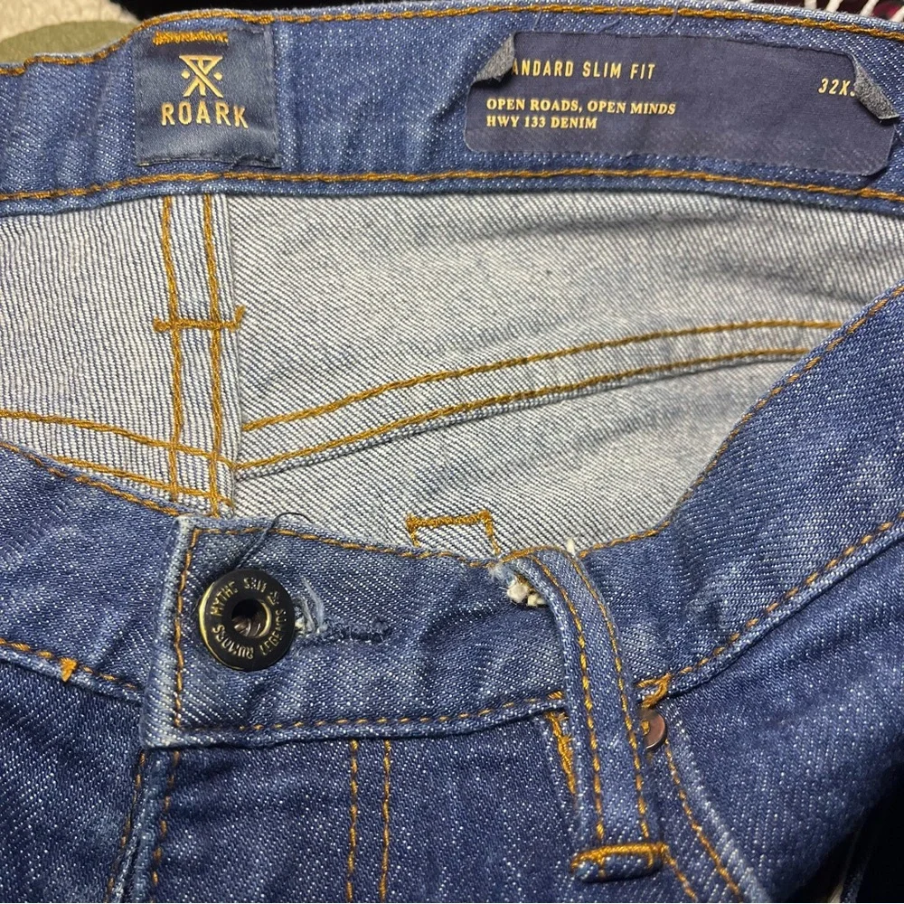 Roark HWY‎ 133 Denim Standard Slim Fit Jeans Mens Size 32x32 Blue